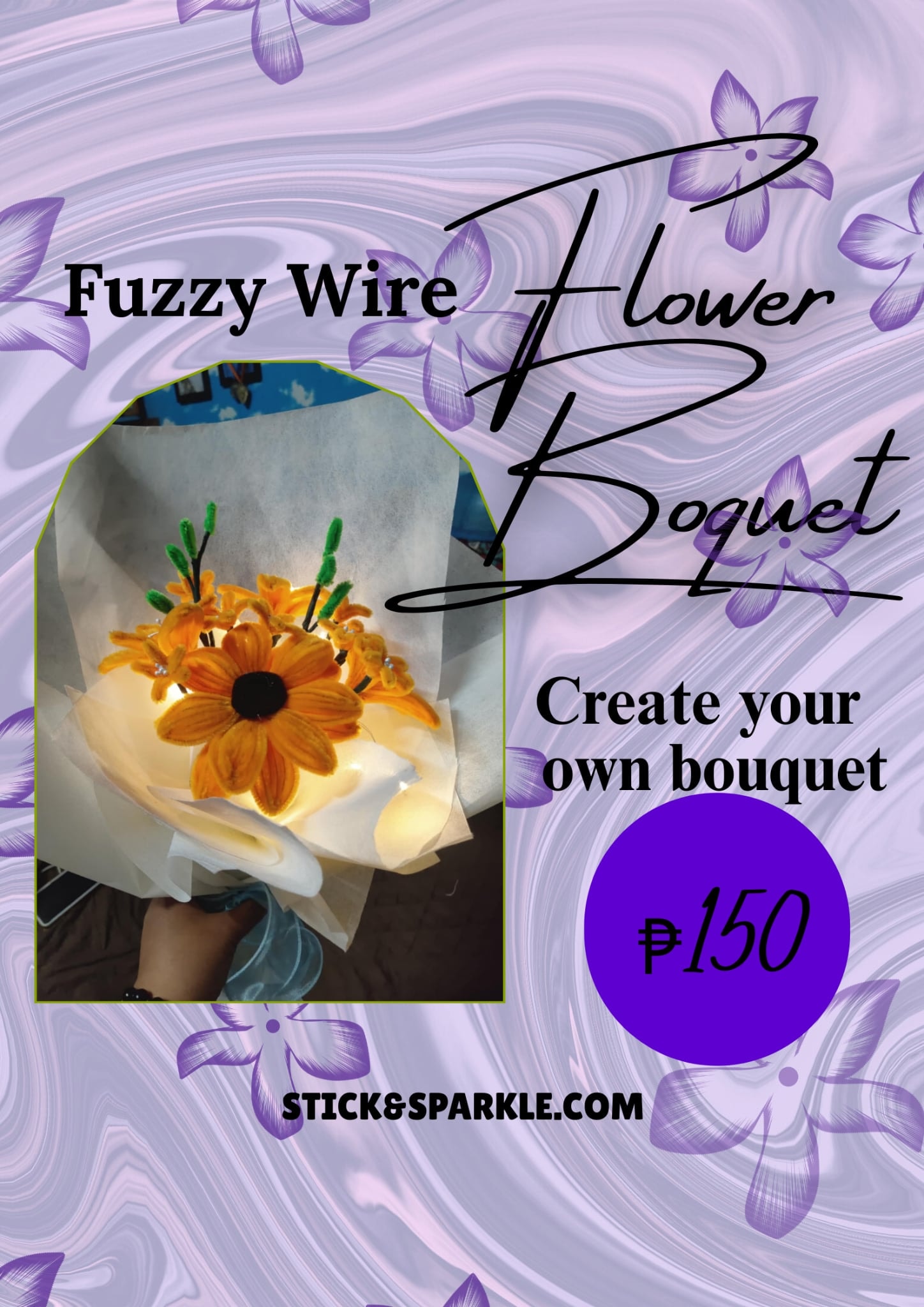 Fuzzy Wire Bouquet