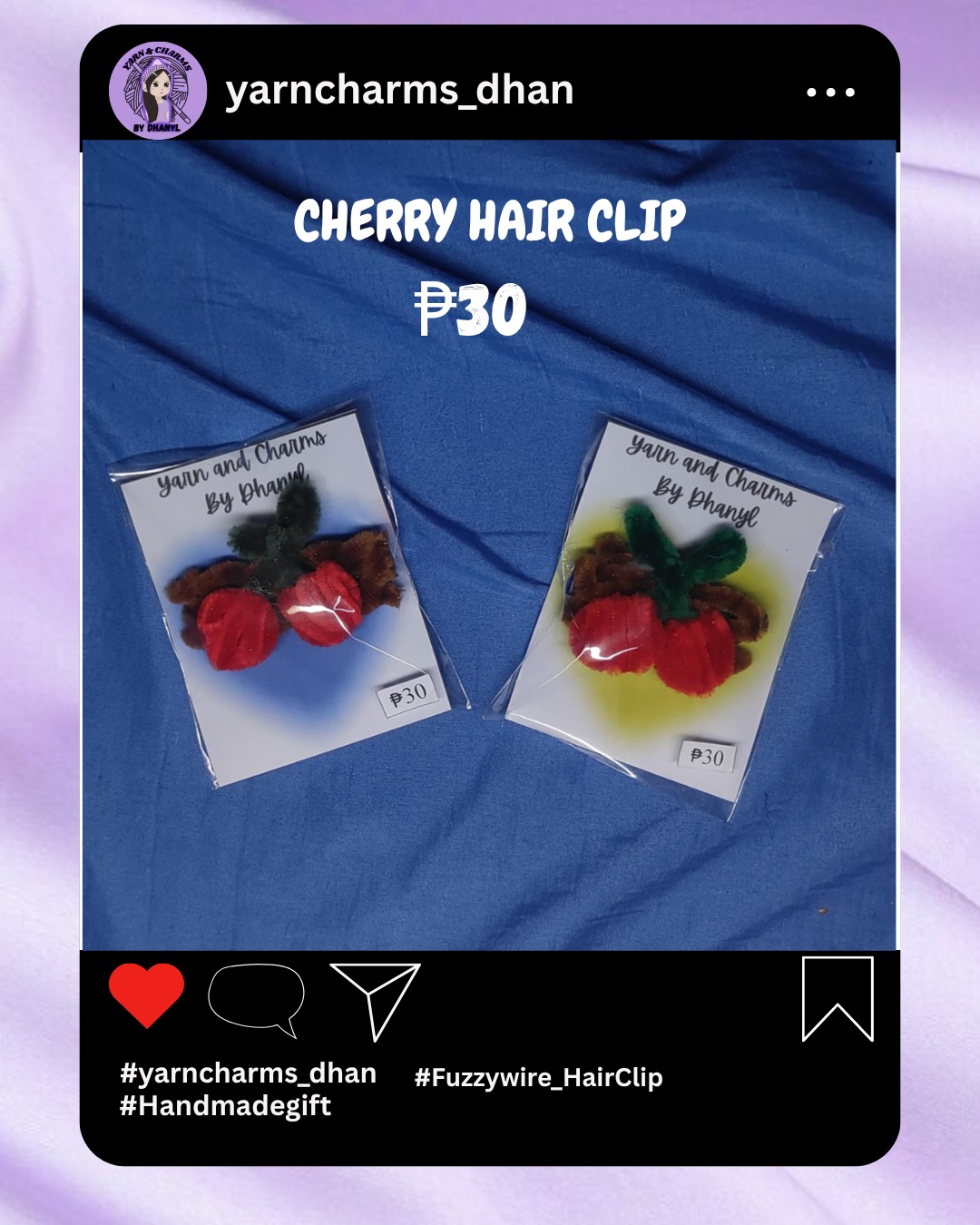 Cherry Hair Clip