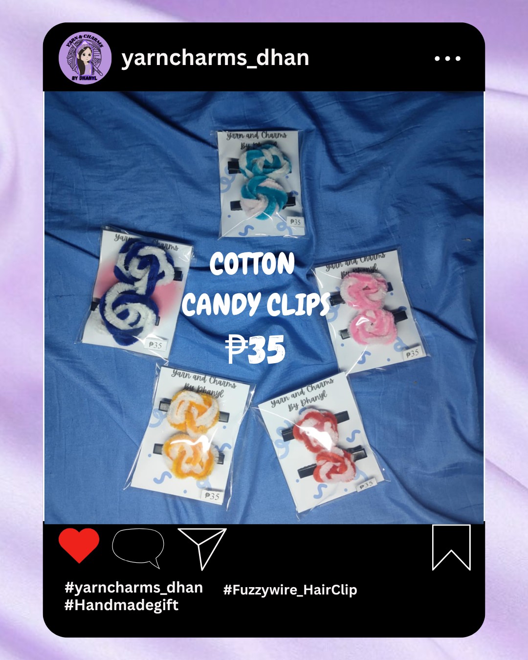 Cotton Candy Clips