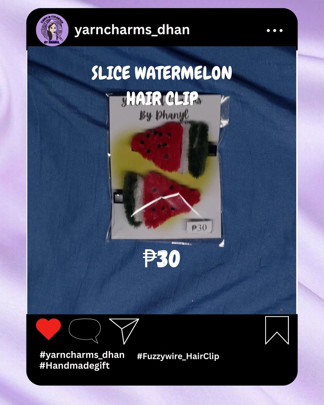 Slice Watermelon Hair Clip